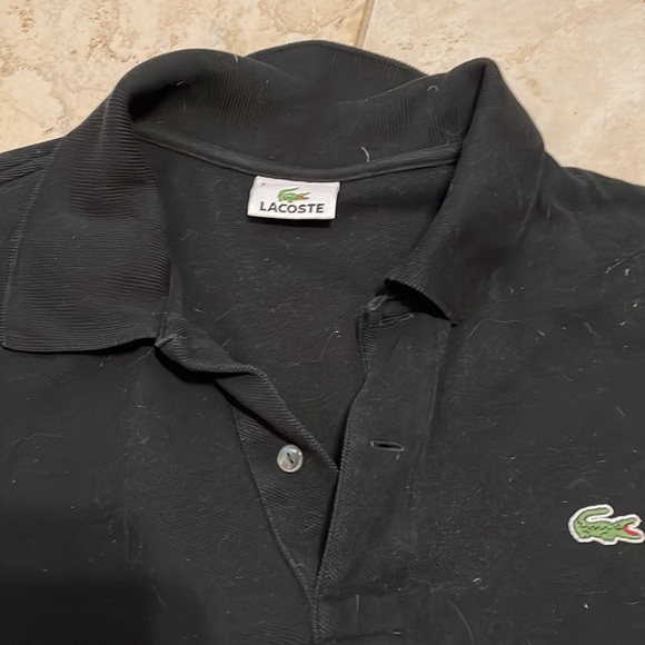 Lacoste polo style tshirt in black, - Picture 2 of 3